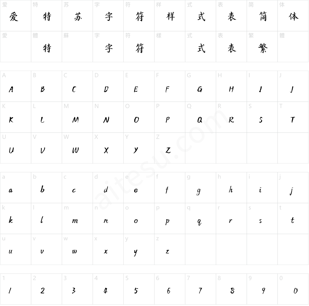 方正字迹-顾建平楷书 简