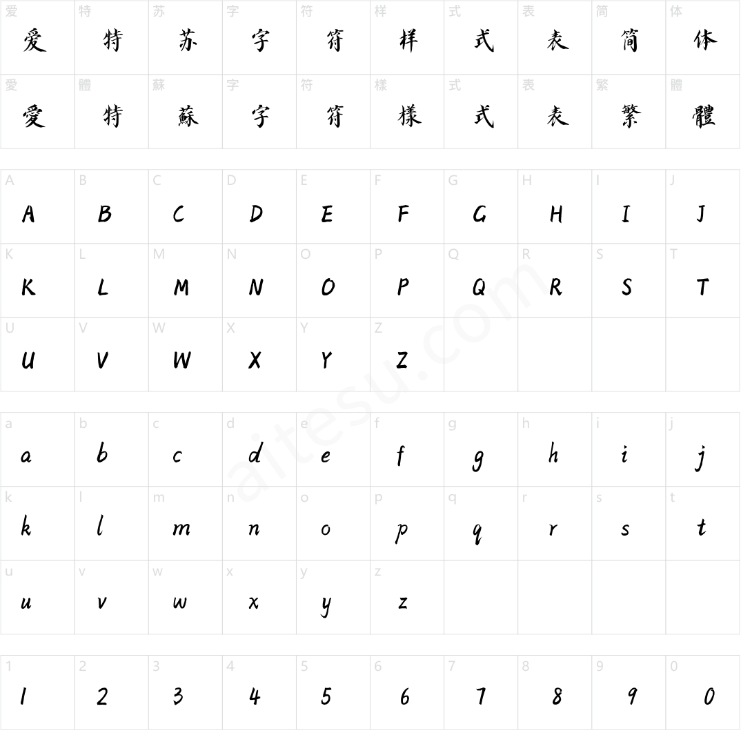 方正字迹-云方行楷 简繁