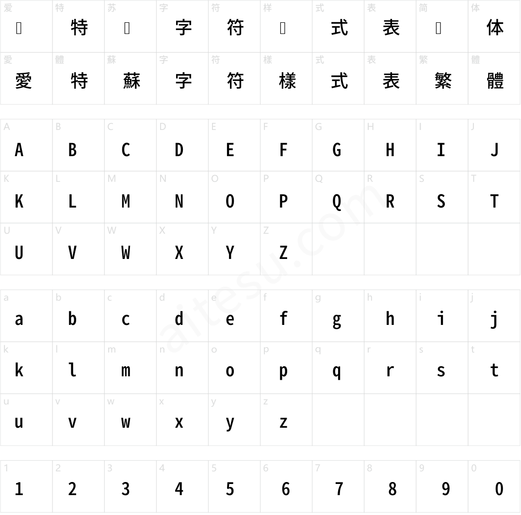 源真ゴシック等幅 Medium