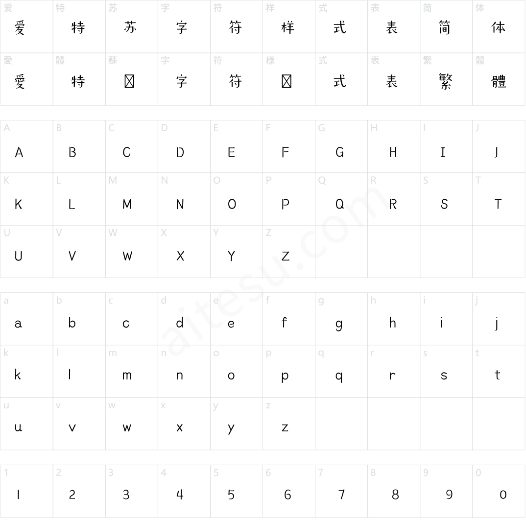 造字工房念真体（非商用）